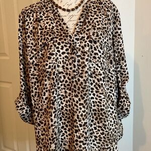 New Torrid Harper animal print tunic